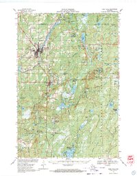 Park Falls 1968 topographic map thumbnail