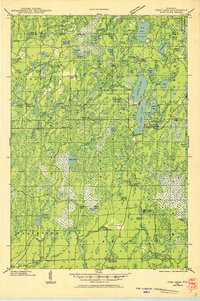 Pike Lake 1941 topographic map thumbnail