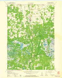 Pittsville 1957 topographic map thumbnail