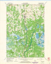 Pittsville 1967 topographic map thumbnail