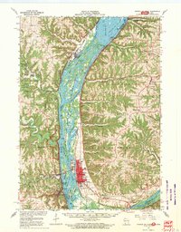 Prairie Du Chien 1967 topographic map thumbnail