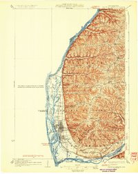 Prairie Du Chien 1932 topographic map thumbnail