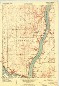Prescott 1951 topographic map thumbnail