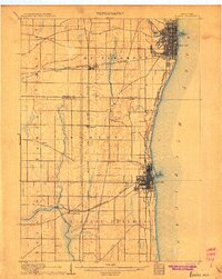 Racine 1905 topographic map thumbnail