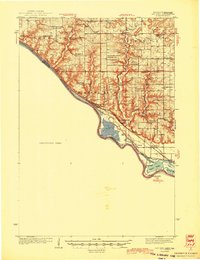 Red Wing 1944 topographic map thumbnail