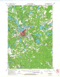 Rhinelander 1966 topographic map thumbnail