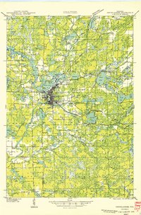 Rhinelander 1949 topographic map thumbnail