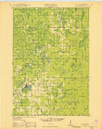 Rib Lake 1949 topographic map thumbnail