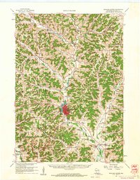 Richland Center 1960 topographic map thumbnail