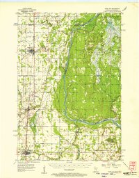 Rush City 1955 topographic map thumbnail