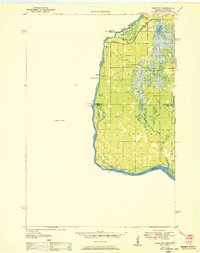 Rush City 1950 topographic map thumbnail