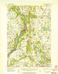 St. Croix Dalles 1955 topographic map thumbnail