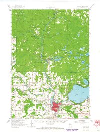 Shawano 1964 topographic map thumbnail