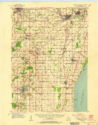 Sheboygan Falls 1954 topographic map thumbnail