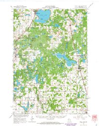 Shell Lake 1965 topographic map thumbnail