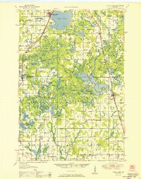 Shell Lake 1951 topographic map thumbnail