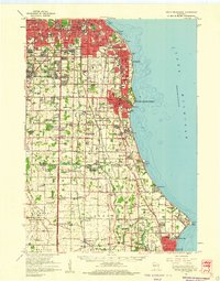 South Milwaukee 1958 topographic map preview