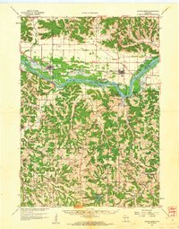 Spring Green 1960 topographic map thumbnail