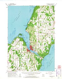 Sturgeon Bay 1960 topographic map thumbnail