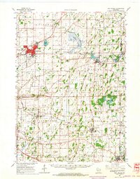 Sun Prairie 1962 topographic map thumbnail