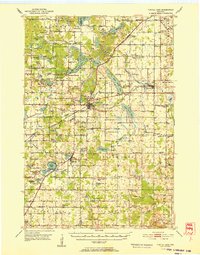 Turtle Lake 1952 topographic map thumbnail