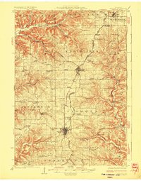 Viroqua 1926 topographic map thumbnail
