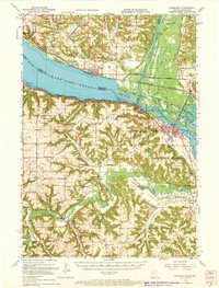 Wabasha 1951 topographic map thumbnail