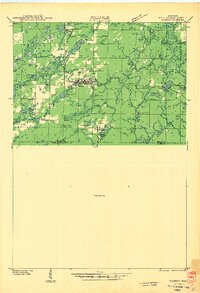 Wabeno 1942 topographic map thumbnail