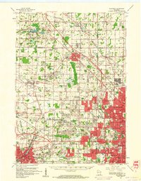 Waukesha 1959 topographic map thumbnail