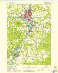 Wausau 1953 topographic map thumbnail