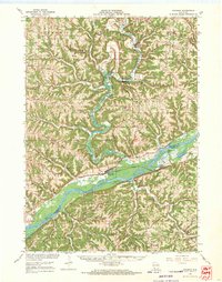 Wauzeka topographic map thumbnail