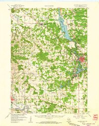 Wisconsin Dells 1957 topographic map thumbnail