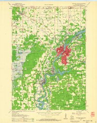 Wisconsin Rapids 1957 topographic map thumbnail