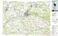 Eau Claire topographic map thumbnail