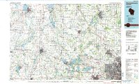 Oconomowoc 1984 topographic map thumbnail