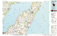 Sturgeon Bay topographic map thumbnail