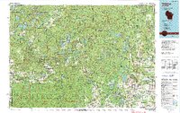 Wabeno 1990 topographic map thumbnail