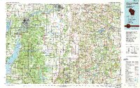 Wisconsin Rapids topographic map thumbnail