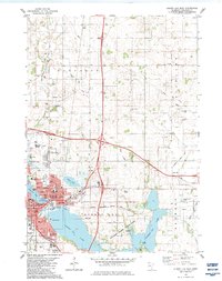 Albert Lea East 1982 topographic map thumbnail