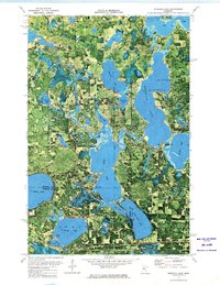 Andrusia Lake 1972 topographic map thumbnail