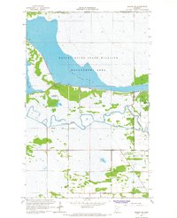 Badger NW 1966 topographic map thumbnail