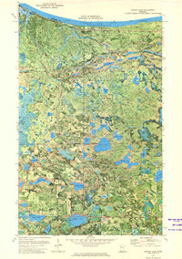 Bagley Lake 1972 topographic map thumbnail