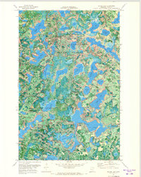 Balsam Lake 1971 topographic map thumbnail