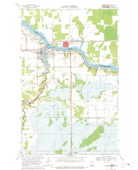 Baudette 1968 topographic map thumbnail