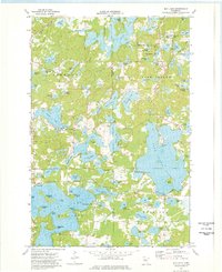 Bay Lake 1973 topographic map thumbnail
