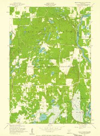 Belle Prairie NW 1956 topographic map preview