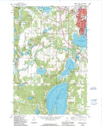 Bemidji West 1968 topographic map thumbnail