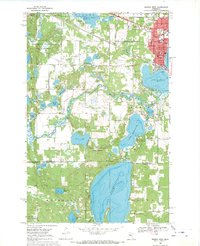 Bemidji West 1968 topographic map thumbnail
