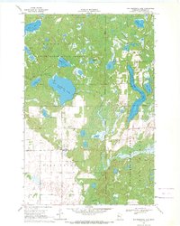 Big Basswood Lake 1969 topographic map thumbnail