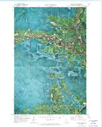 Big Falls NW 1971 topographic map thumbnail